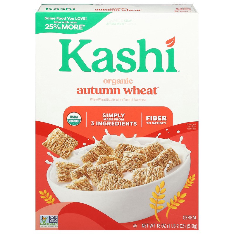 slide 1 of 1, Kashi Organic Autumn Wheat Cereal, 14 oz