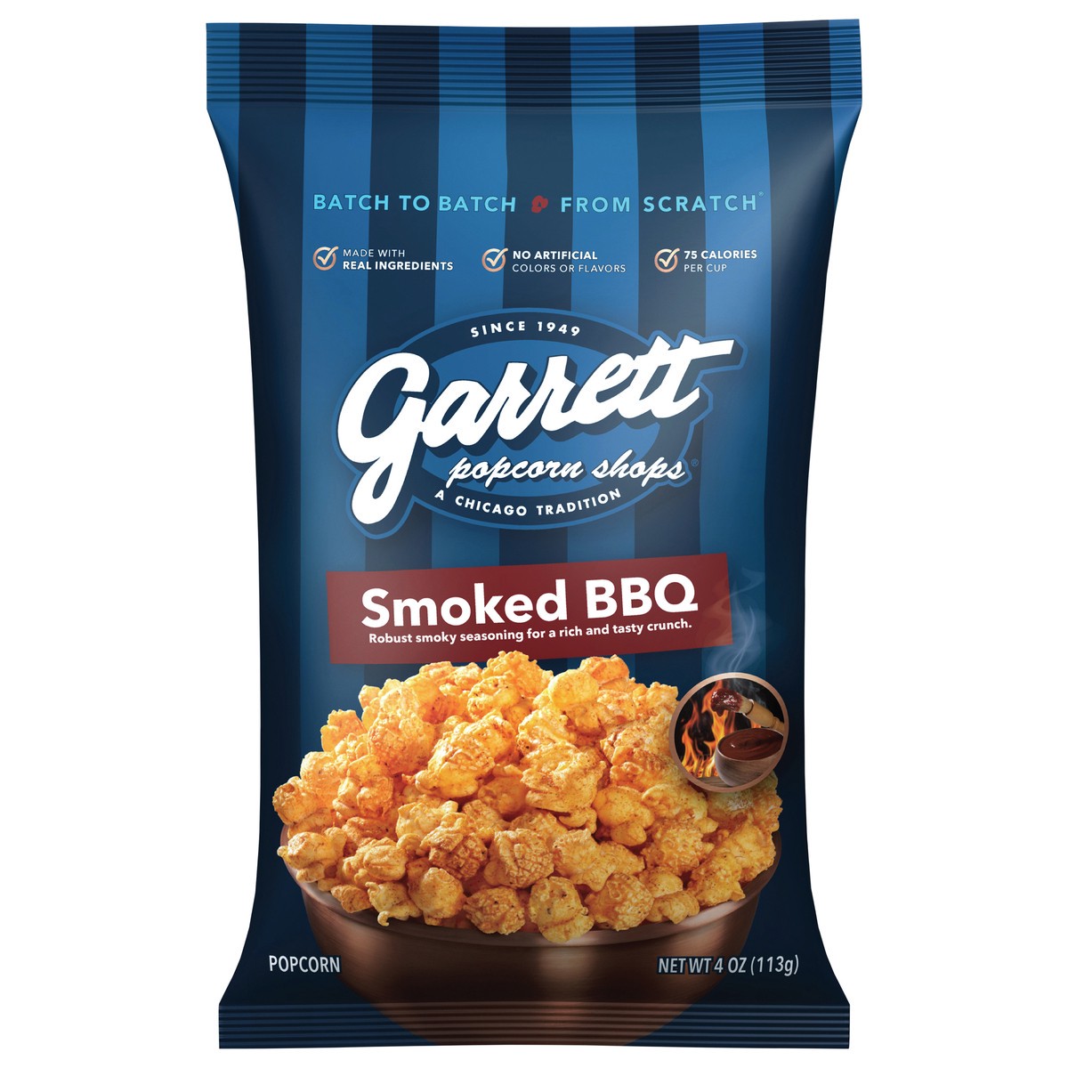 slide 2 of 2, Garrett Popcorn Smoked Bbq Popcorn, 4 oz