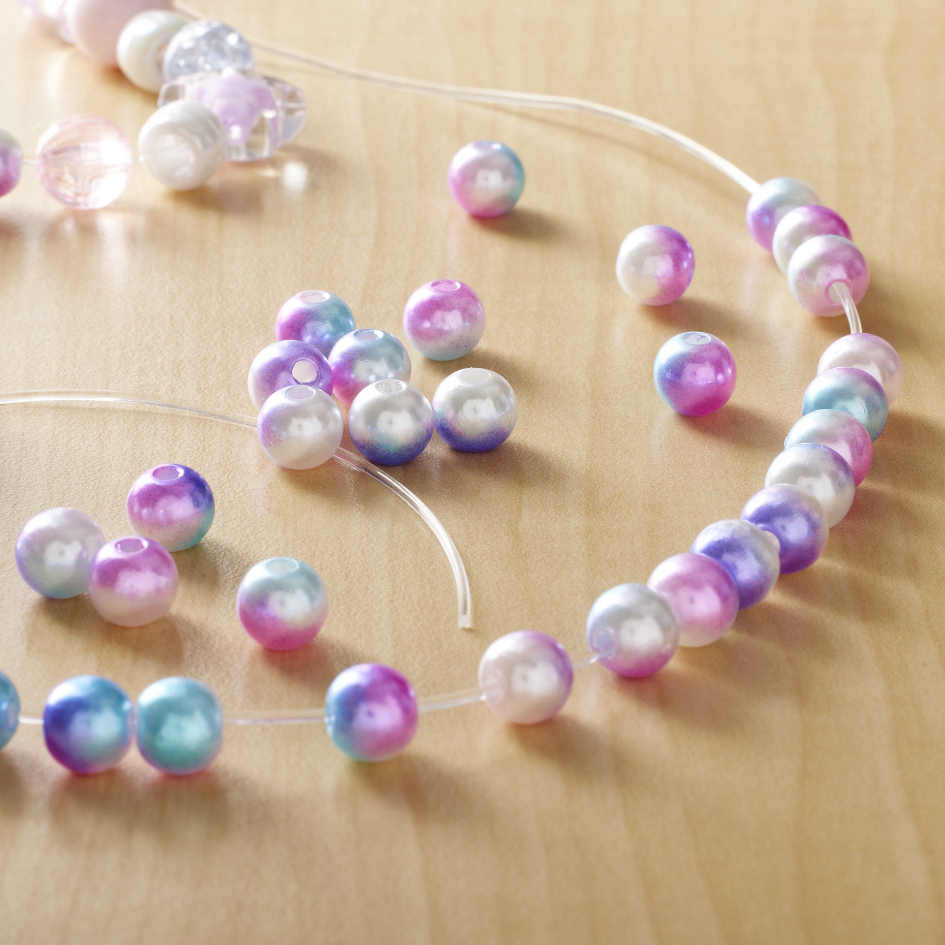 slide 3 of 3, 1/2lb. Mermaid Pearl Beads By Creatology, 0.3 in