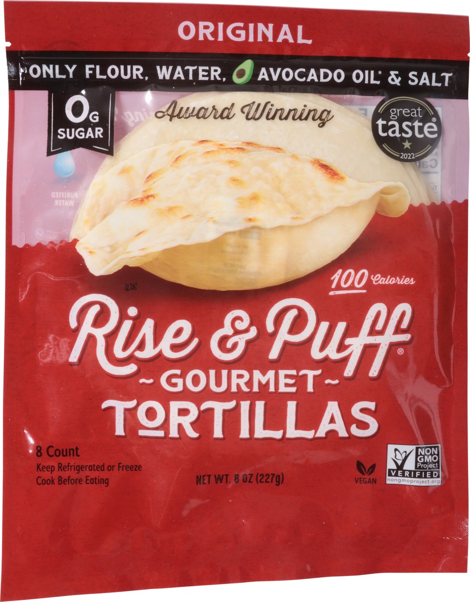 slide 10 of 13, Rise N Puff Tortillas Original - 8 OZ, 8 oz