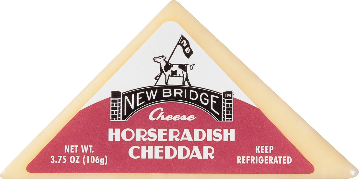 slide 1 of 1, New Bridge Horseradish Cheddar, 3.75 oz