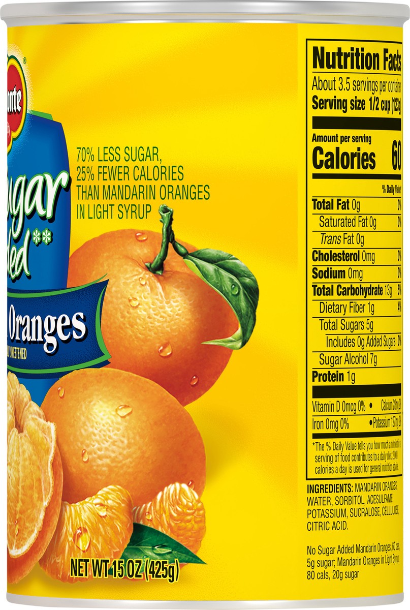 slide 6 of 7, Del Monte No Sugar Added Mandarin Oranges 15 oz Can, 15 oz