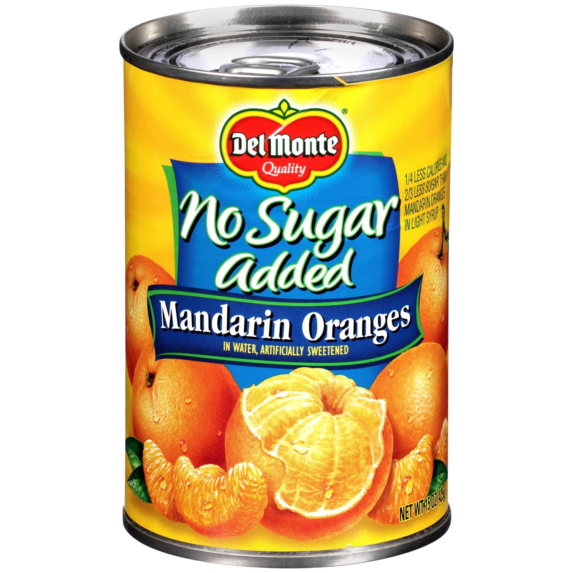 slide 1 of 6, Del Monte No Sugar Added Mandarin Oranges, 15 oz