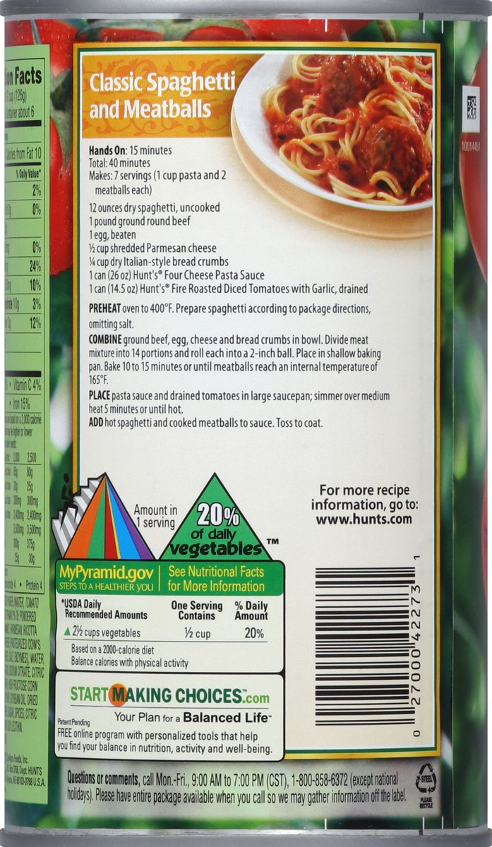 slide 3 of 7, Hunt's Pasta Sauce 26 oz, 26 oz