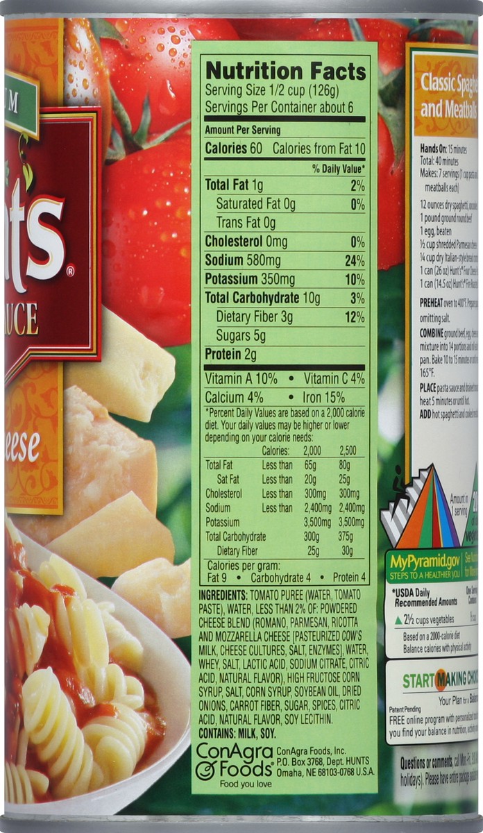 slide 4 of 7, Hunt's Pasta Sauce 26 oz, 26 oz