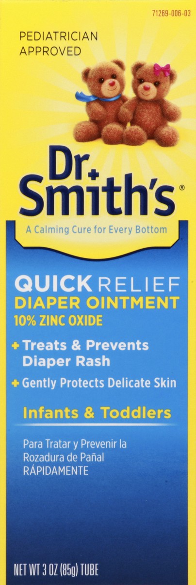 slide 5 of 13, Dr. Smith's Infants & Toddlers Quick Relief Diaper Ointment 3 oz, 3 oz