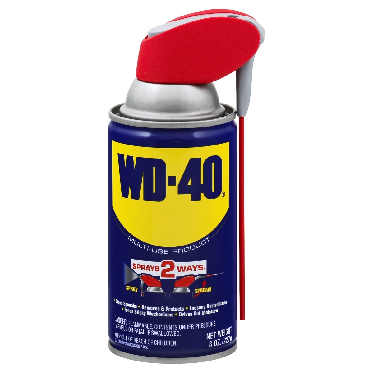 slide 1 of 7, WD-40 Lubricating & Penetrating Oil Spray with Smart Straw, 8 oz