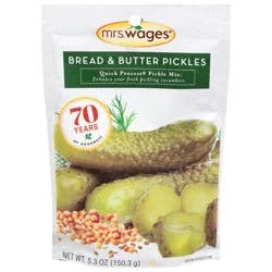 Mrs. Wages Bread & Butter Pickles 5.3 oz