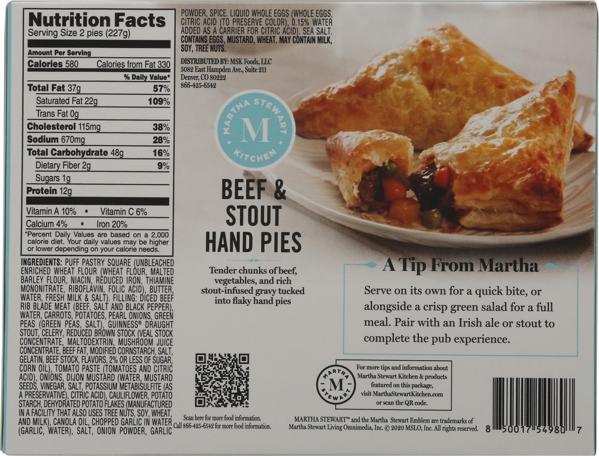 slide 5 of 9, Martha Stewart Kitchen Beef Stout Hand Pies, 2 ct; 9 oz