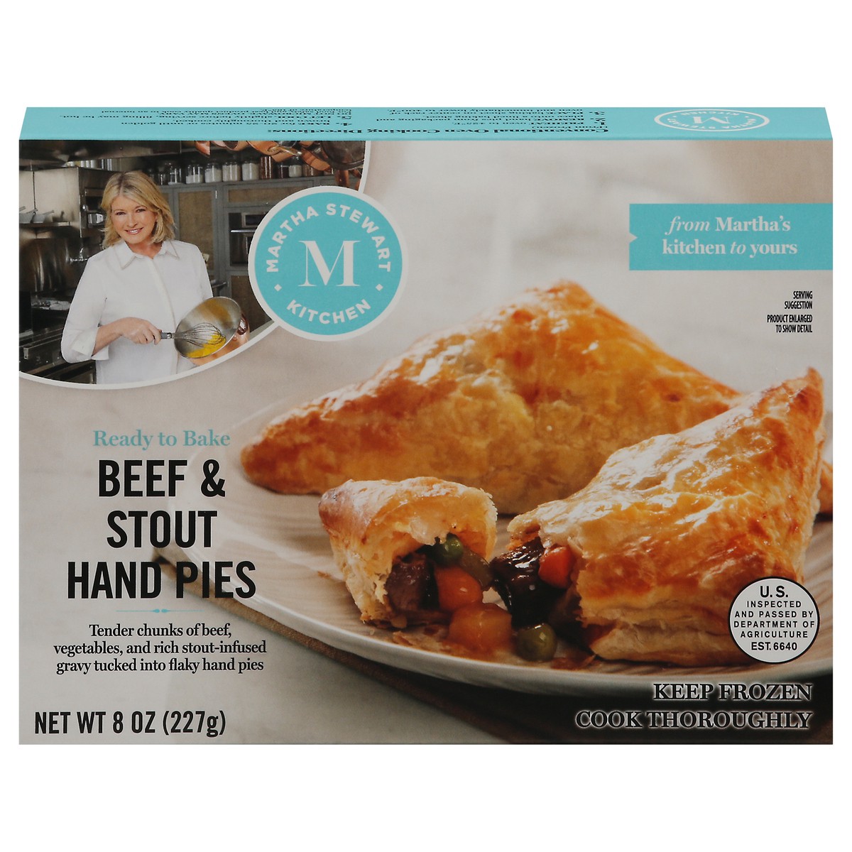 slide 1 of 9, Martha Stewart Kitchen Beef Stout Hand Pies, 2 ct; 9 oz