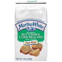Martha White Self Rising Buttermilk Corn Meal Mix with Hot Rize- 5 lb