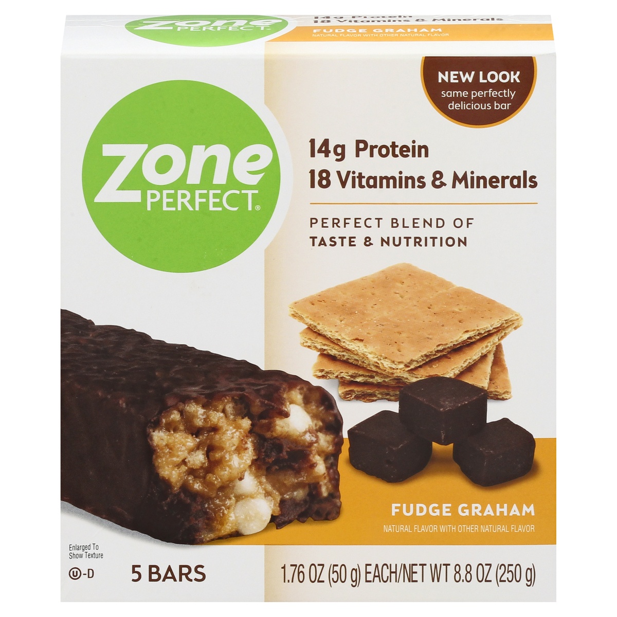 slide 1 of 1, Zone Perfect Fudge Graham Nutrition Bars, 