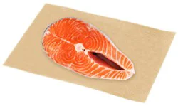 Fish Salmon Atlantic Steak Fresh Color Added - 1 Lb