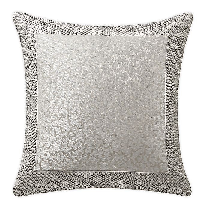 slide 1 of 2, Waterford Arianna Embroidered Square Throw Pillow - Ivory, 1 ct