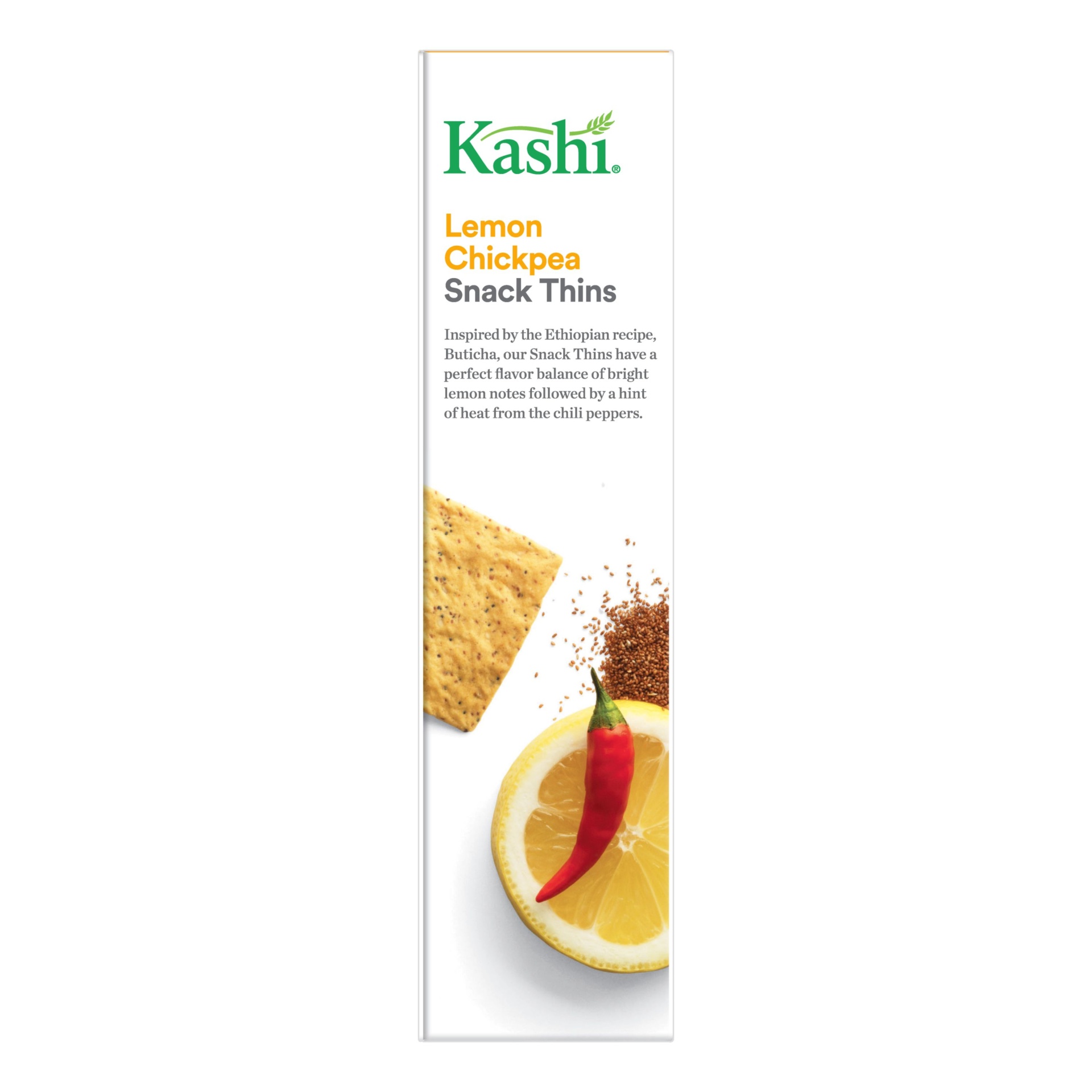 slide 4 of 7, Kashi Lemon Chickpea Snack Thins, 4.25 oz