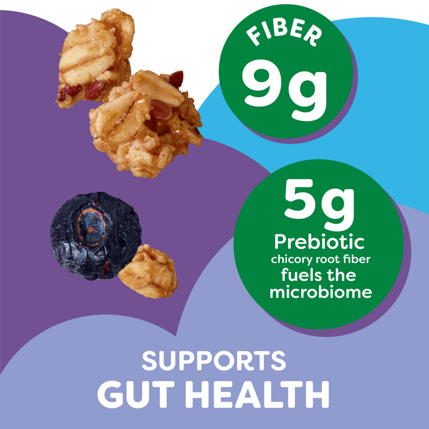 slide 7 of 8, Kashi Blueberry Almond Gut Health Granola, 8 oz