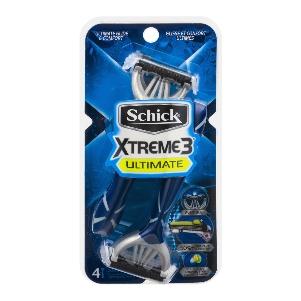 slide 1 of 1, Schick Xtreme3 Ultimate, 4 ct