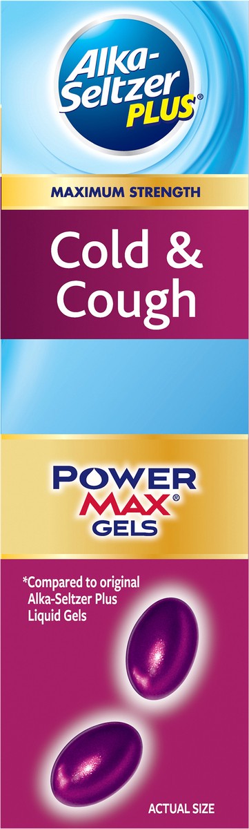 slide 8 of 8, Alka-Seltzer Cold & Cough Powermax Gels, 24 ct