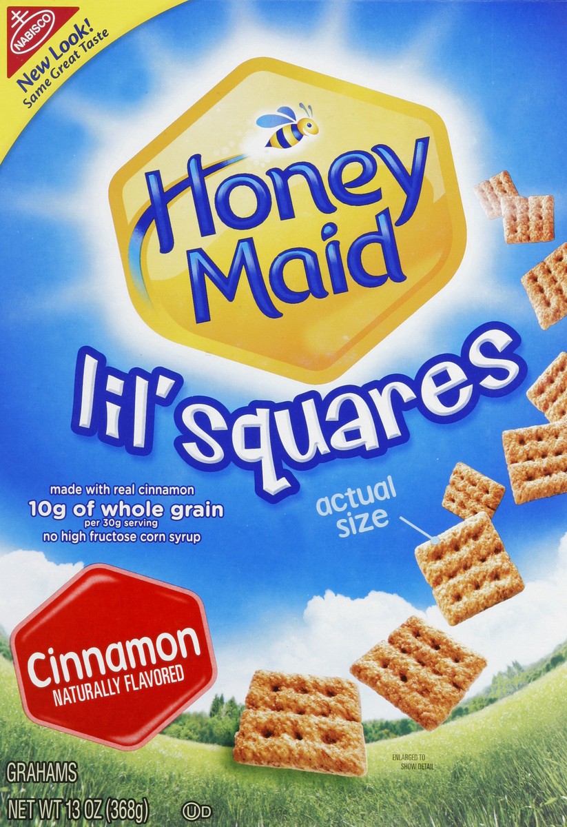 slide 4 of 4, Honey Maid Lil Squares Cinnamon, 13 oz