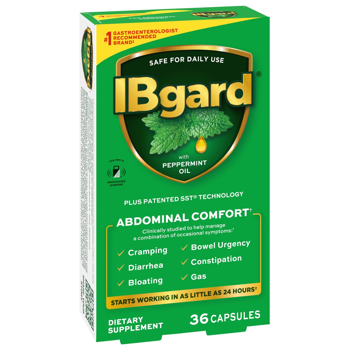 slide 4 of 9, IBGARD DIETARY SUPPLEMENT Carton Clear Capsules 36 ct, 36 ct