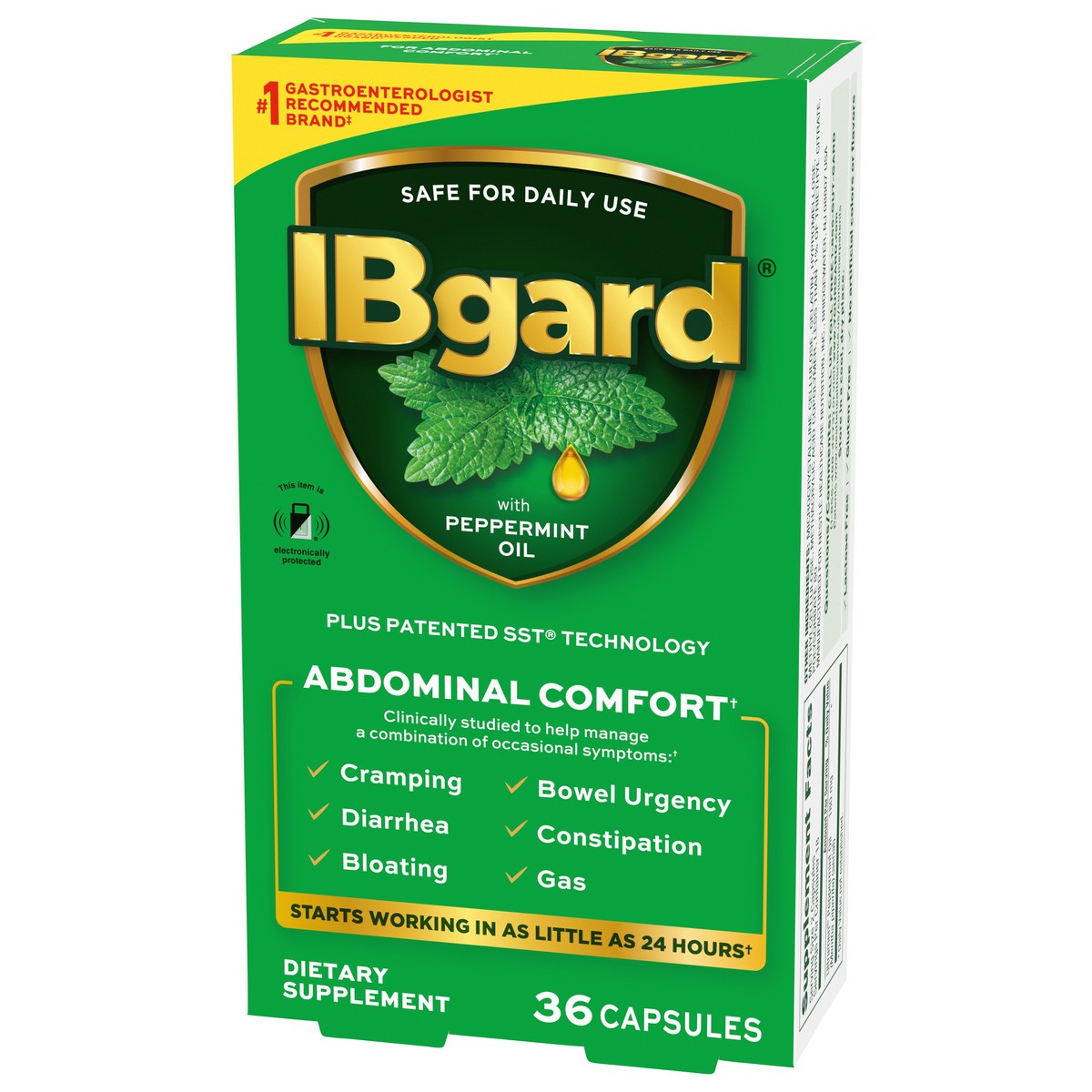 slide 2 of 9, IBGARD DIETARY SUPPLEMENT Carton Clear Capsules 36 ct, 36 ct