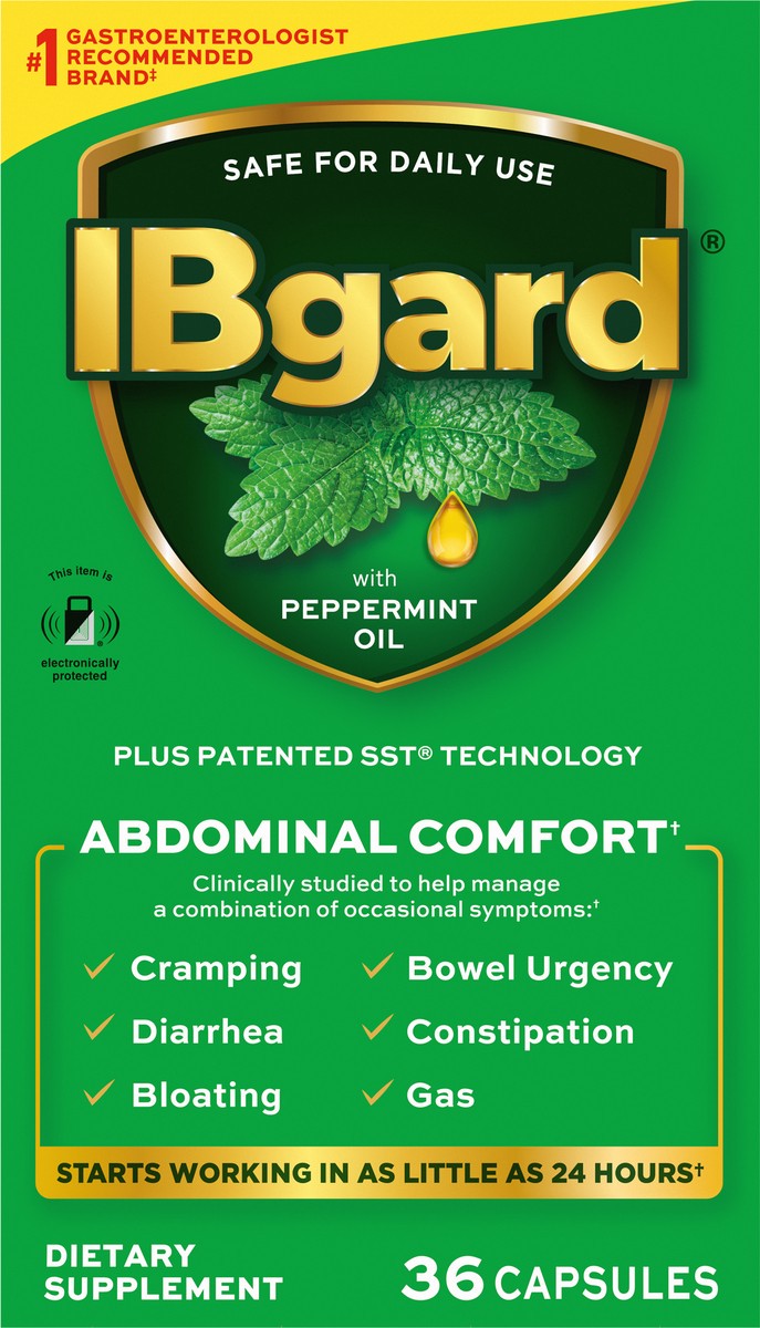 slide 5 of 9, IBGARD DIETARY SUPPLEMENT Carton Clear Capsules 36 ct, 36 ct