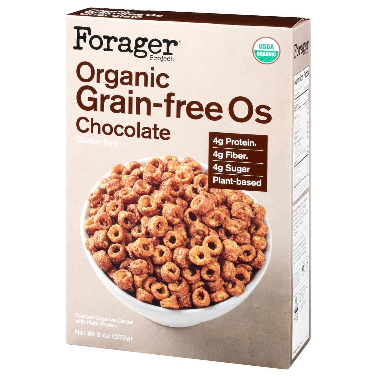 slide 3 of 10, Forager Project Organic Grain Free O's Chocolate, 8 oz