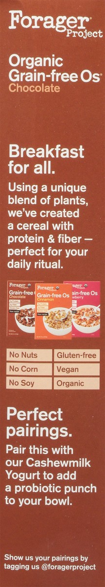 slide 7 of 9, Forager Project Grain-Free Os Chocolate Cereal 8 oz, 8 oz