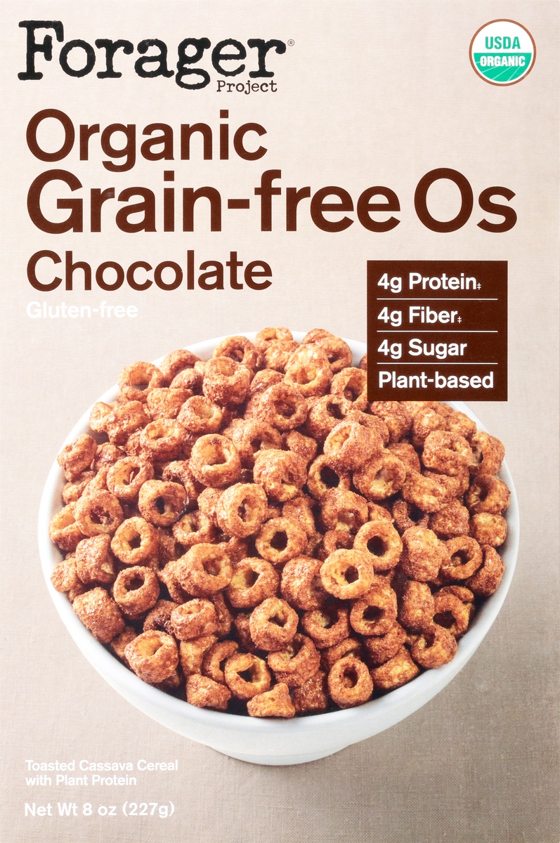 slide 9 of 10, Forager Project Organic Grain Free O's Chocolate, 8 oz
