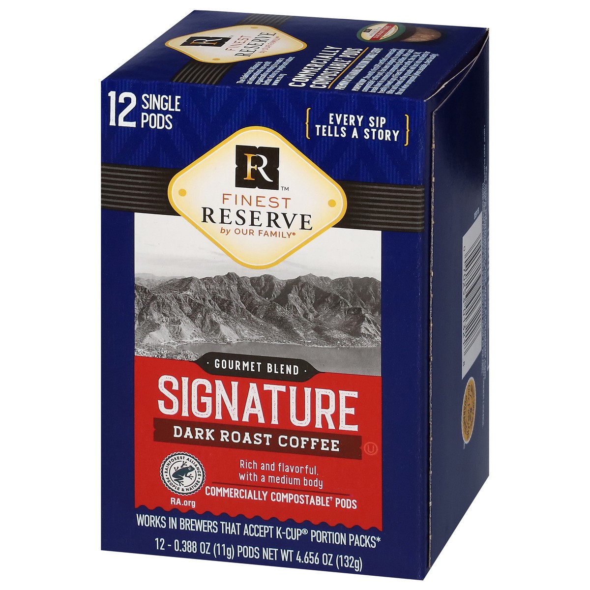 slide 2 of 4, Finest Reserve Dark Roast Gourmet Blend Signature Coffee K-Cup Pods 12 ea, 12 ct