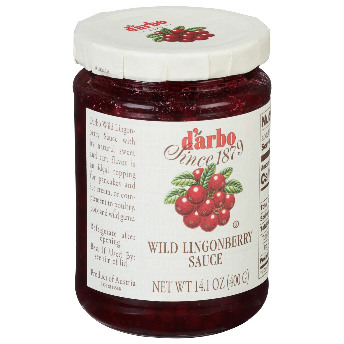 slide 12 of 13, d'Arbo Wild Lingonberry Sauce 14.1 oz, 14.1 oz