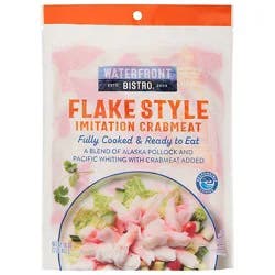 Waterfront Bistro Crabmeat Imitation Flake Style Fully Cooked - 16 Oz