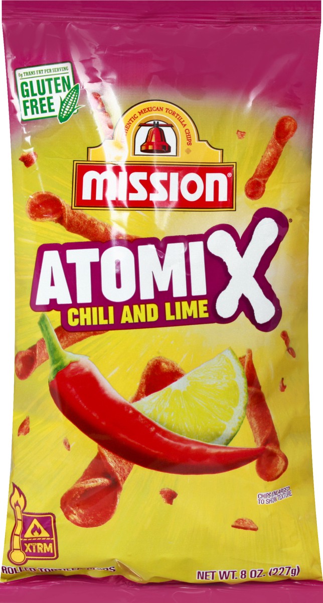 slide 1 of 12, Mission Chili and Lime Rolled Tortilla Chips 8 oz, 8 oz