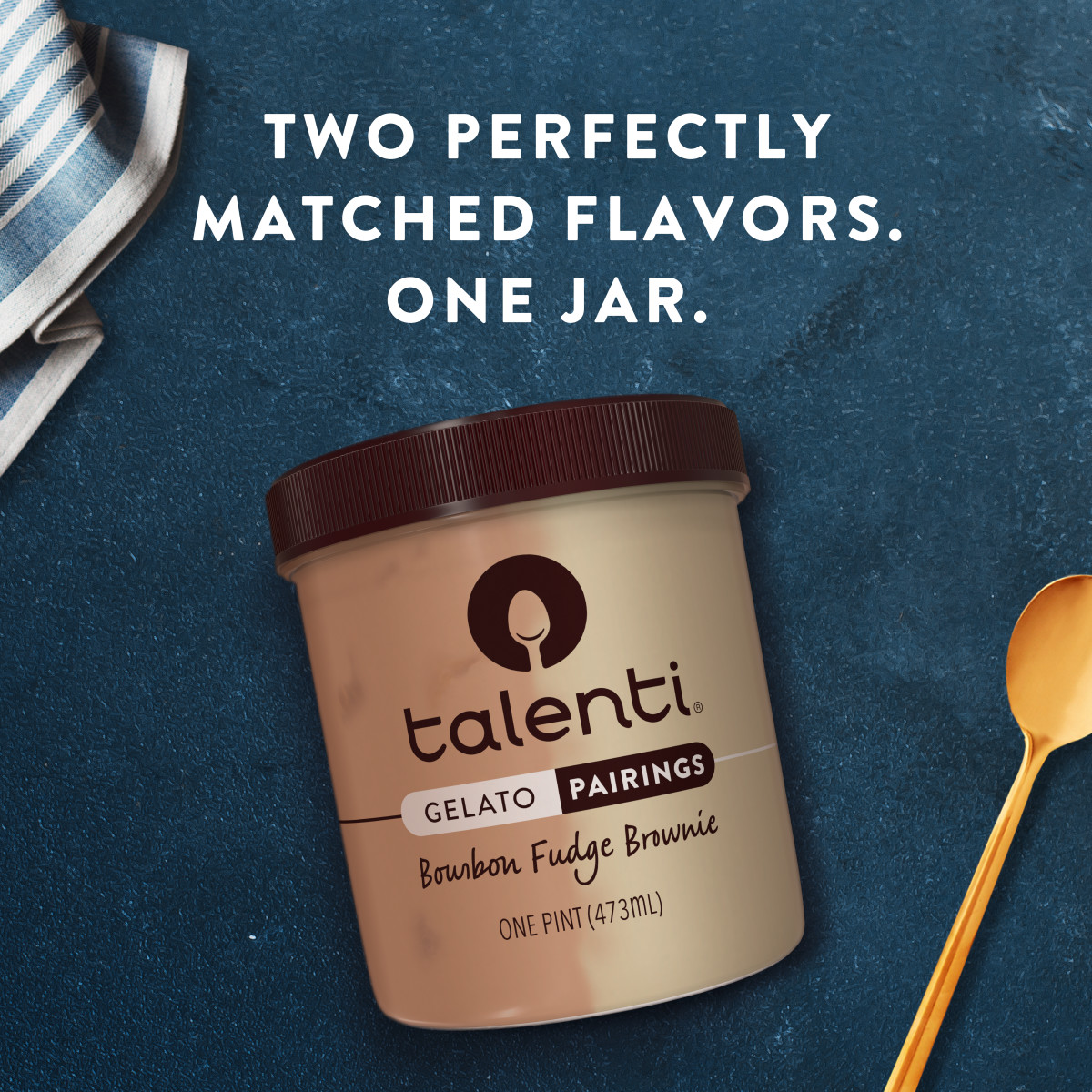 slide 3 of 4, Talenti Gelato Pairings Bourbon Fudge Brownie, 1 PT, 16 oz