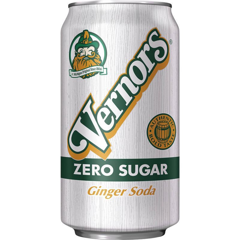 slide 2 of 7, Vernors Zero Sugar Ginger Soda- 12 ct; 12 fl oz, 1 ct