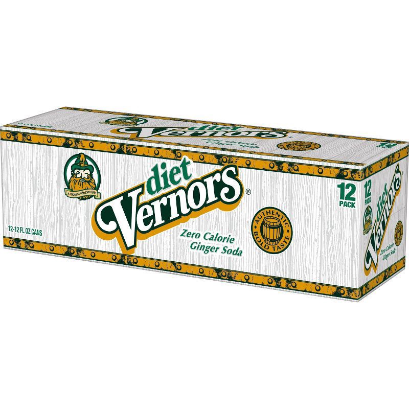 slide 6 of 7, Vernors Zero Sugar Ginger Soda- 12 ct; 12 fl oz, 1 ct