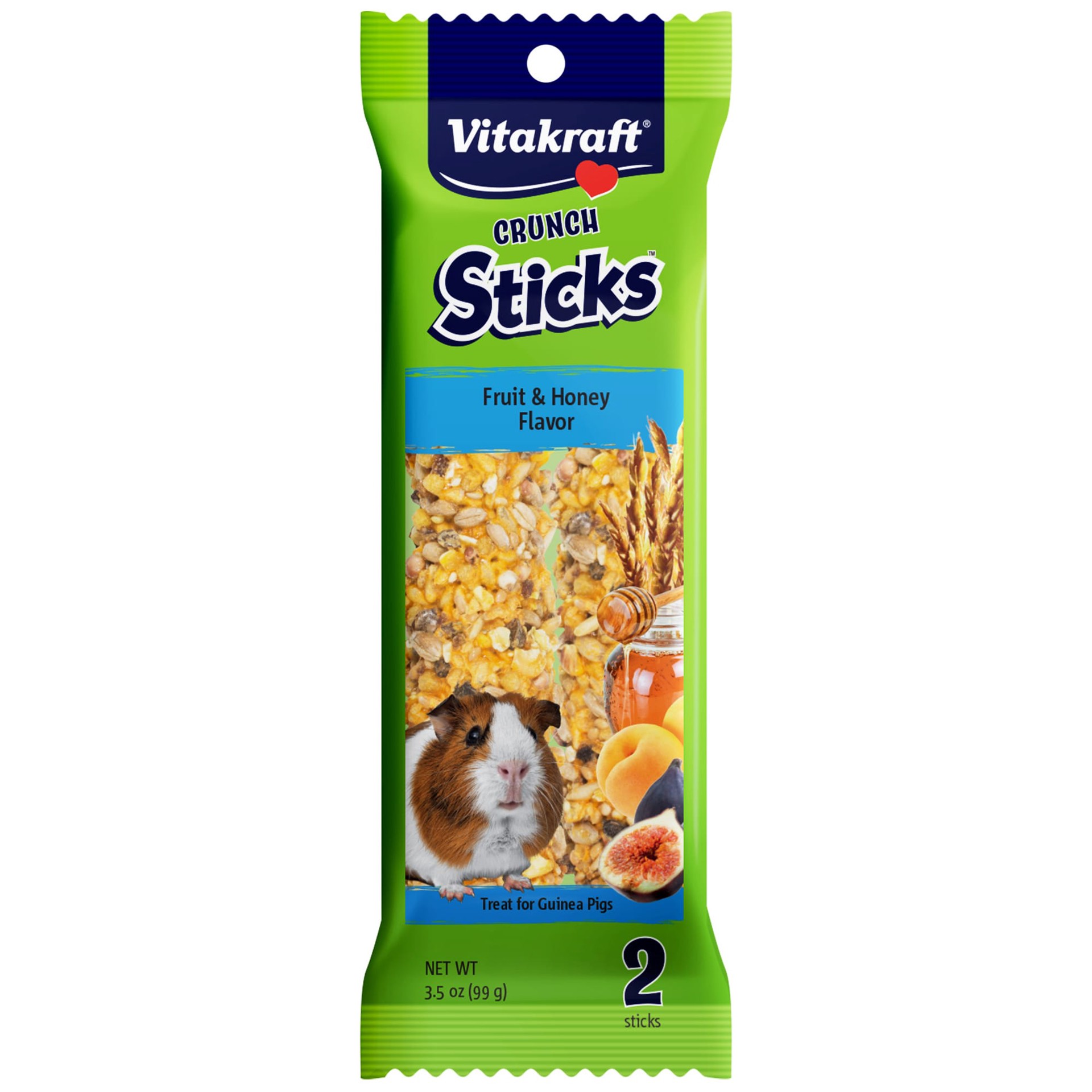 slide 1 of 3, Vitakraft Fruit & Honey Flavor Crunch Stick, 3.5 oz