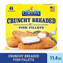 Gorton's Crunchy Breaded Fish Fillets - 11.4 Oz