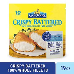 Gorton's Crispy Battered Fish Fillets Bag 10 Count