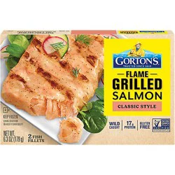 Gortons Fish Fillets Grilled Salmon Classic Grilled 2 Count - 6.3 Oz