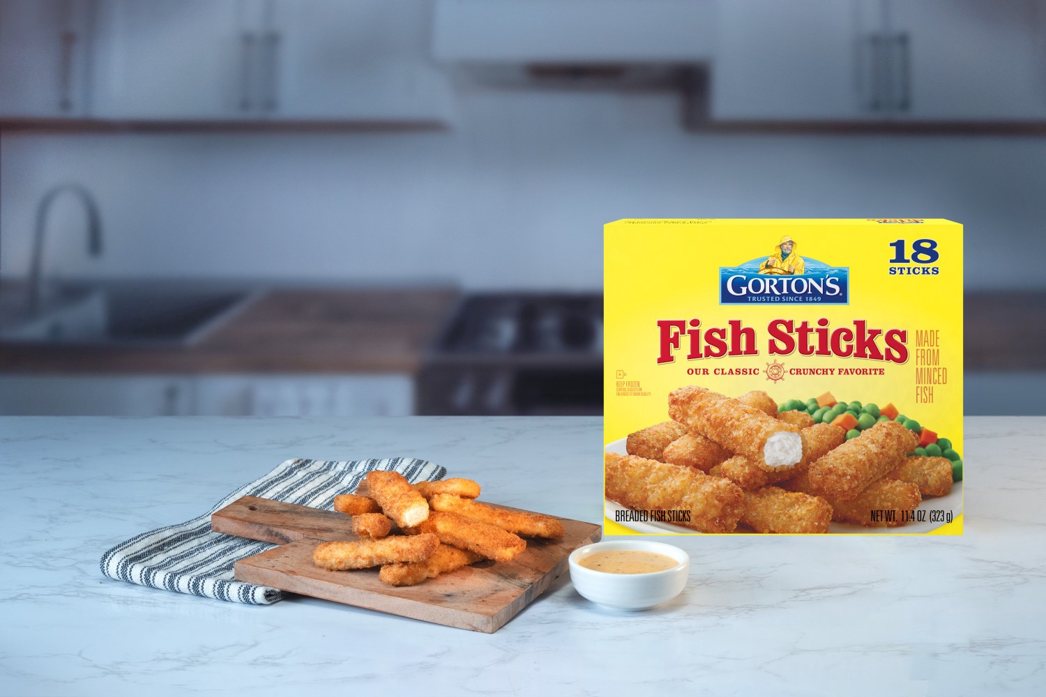 slide 8 of 8, Gorton's Crunchy Breaded Fish Sticks - 11.4 Oz, 11.4 oz