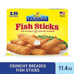 Gorton's Crunchy Breaded Fish Sticks - 11.4 Oz