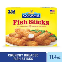 Gorton's Crunchy Breaded Fish Sticks - 11.4 Oz