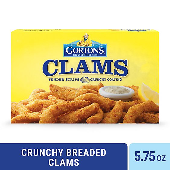 slide 1 of 1, Gorton's Crunchy Breaded Clams - 5.75 Oz, 5.75 oz
