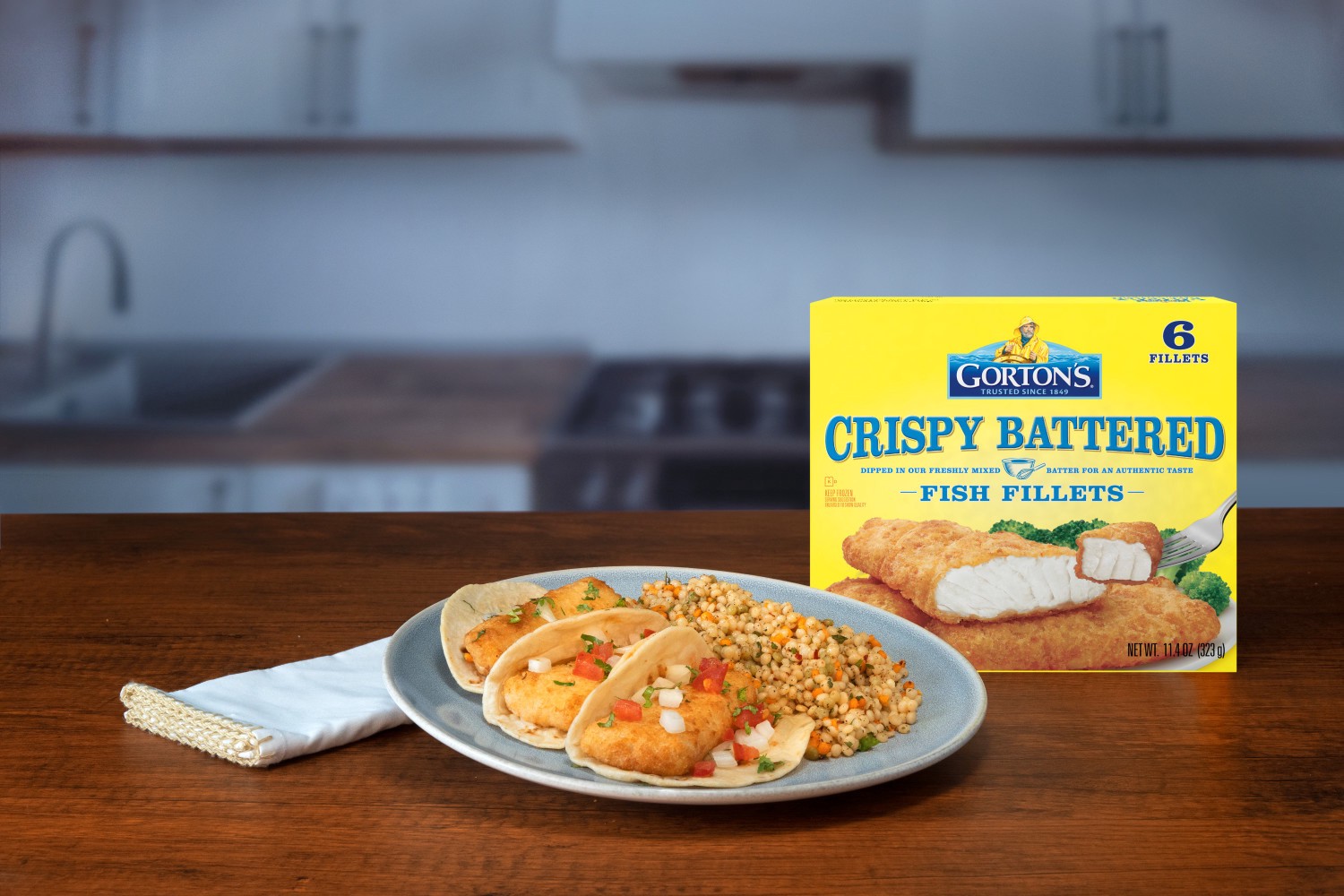 slide 2 of 8, Gorton's Crispy Battered Fish Fillets - 11.4 Oz, 11.4 oz