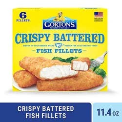 Gorton's Crispy Battered Fish Fillets - 11.4 Oz