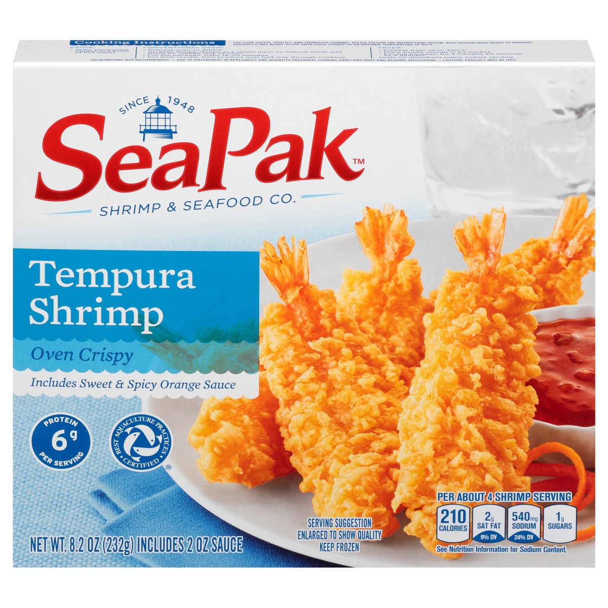slide 12 of 13, Seapak Shrimp & Seafood Co. Shrimp Tempura - 8.2 Oz, 8.2 oz