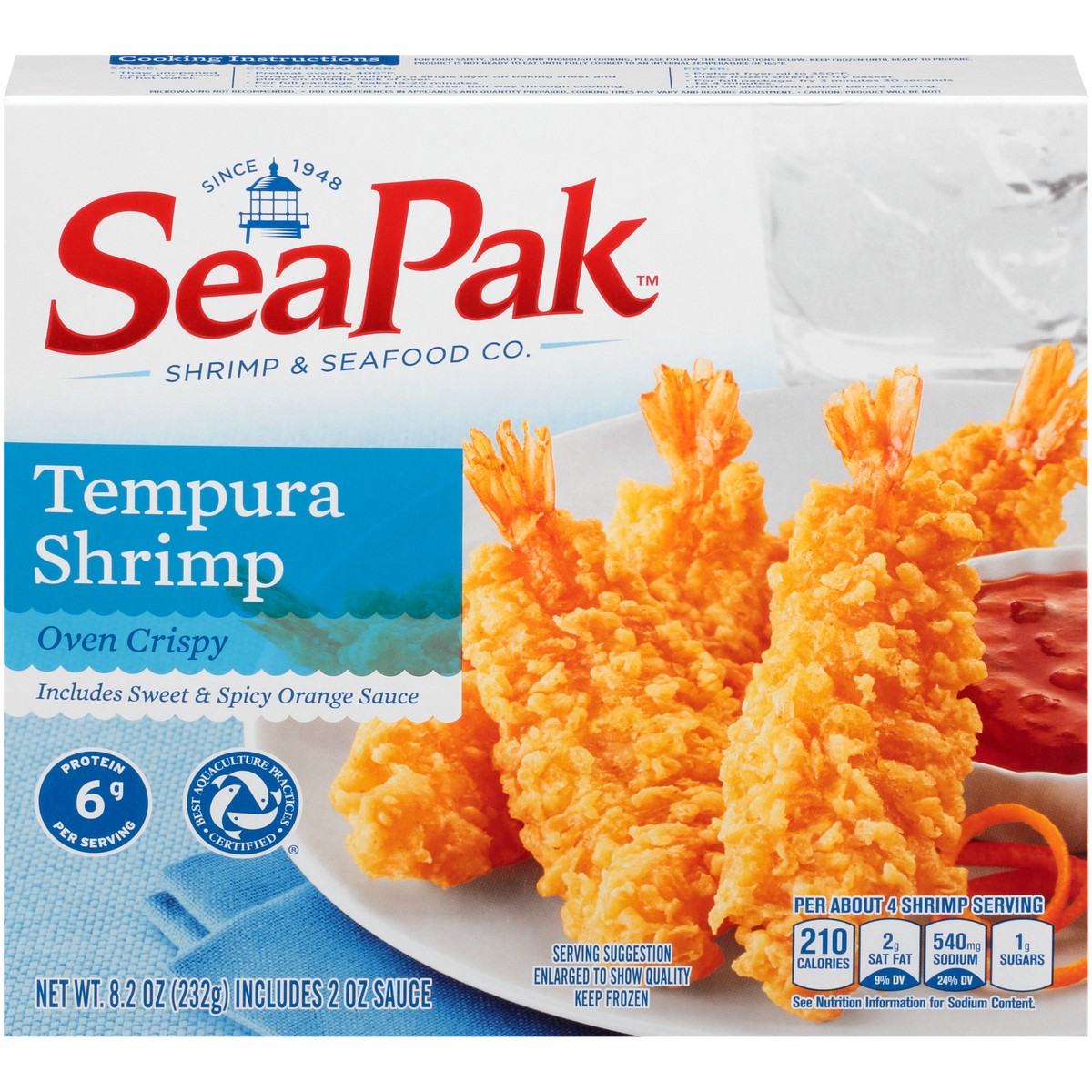 slide 5 of 13, Seapak Shrimp & Seafood Co. Shrimp Tempura - 8.2 Oz, 8.2 oz