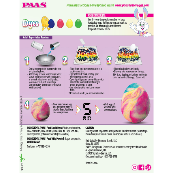 slide 2 of 5, Cake Mate Paas Color Whip/Nature's Pallette, 8 ct