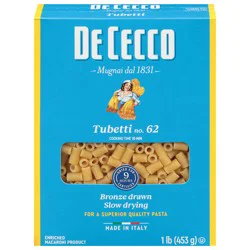 De Cecco No. 62 Tubetti 1 lb